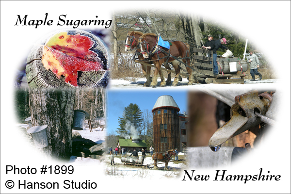 Maple Sugaring in New Hampshire (Name drop can be anyplace.)